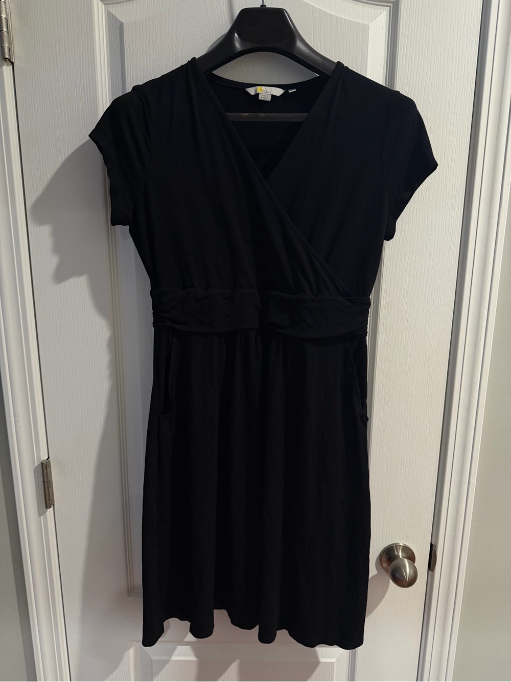 Boden Classic Black Wrap-Style Women’s Dress